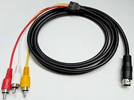 9Pin Mini DIN to 3RCA Gaming Cable for Sega Mega Drive 2